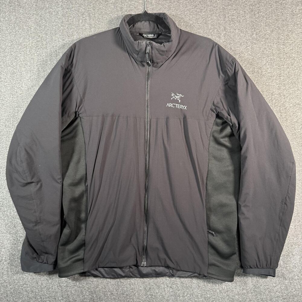 Arc'teryx Jacket Mens Large Black Atom LT Insulated Full Zip Stretch 14645